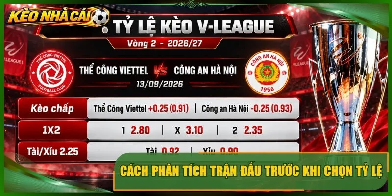 Cách phân tích trận đấu trước khi chọn tỷ lệ