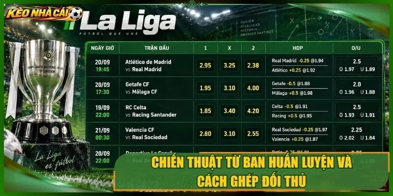Chiến thuật từ ban huấn luyện và cách ghép đối thủ