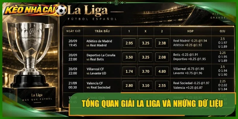 Kèo theo đội mạnh và Tổng quan giải la liga và những dữ liệucơ đọc sai giá trị